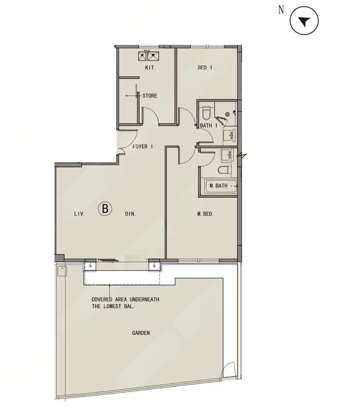 One Stanley 2房戶型